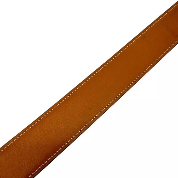 HERMES Constance H Buckle Belt 70 Circle In Y Black Leather - Picture 7 of 14